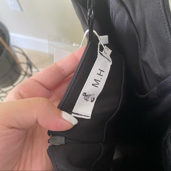 NWT Black Bodycon Strappy Mini Dress - Picture 6 of 6